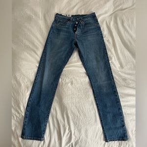 501 Levi high waisted skinny jeans